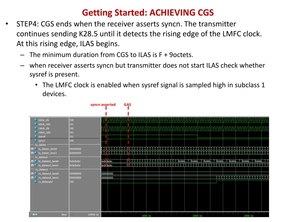 getting started achieving cgs step4 cgs ends when