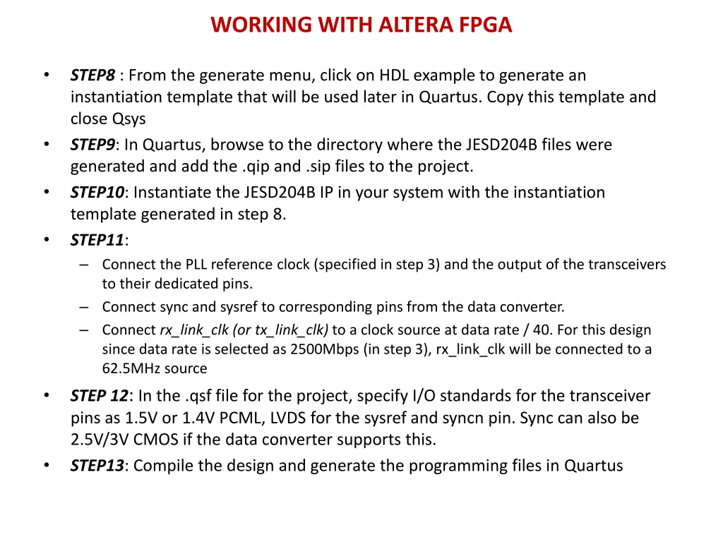 working with altera fpga 2