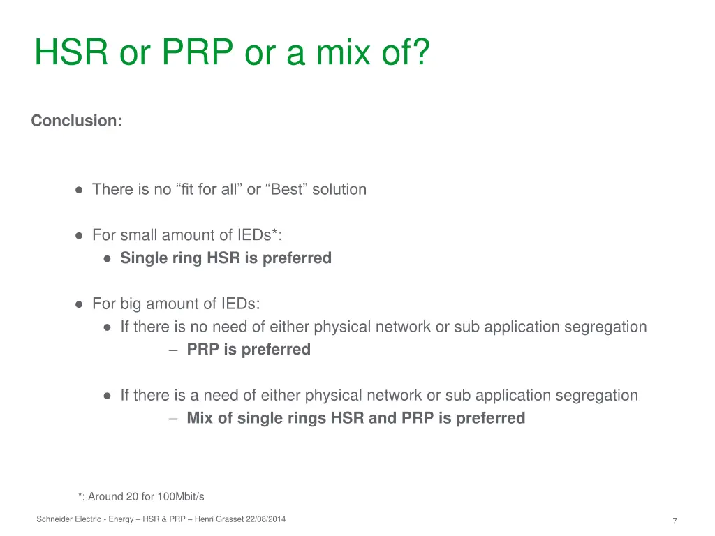 hsr or prp or a mix of 3