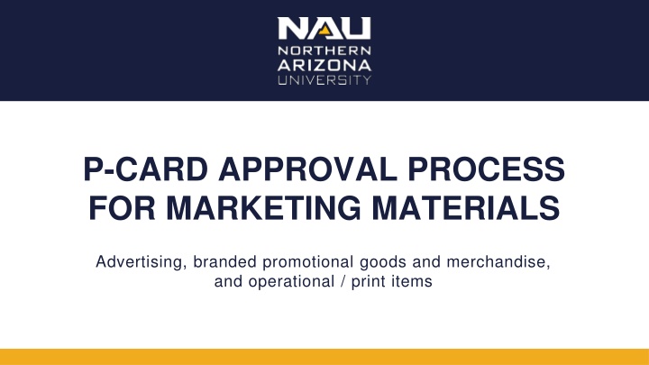 p card approval process for marketing materials