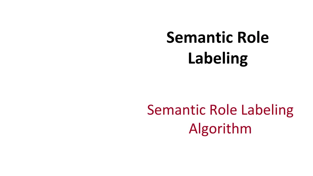 semantic role labeling 5