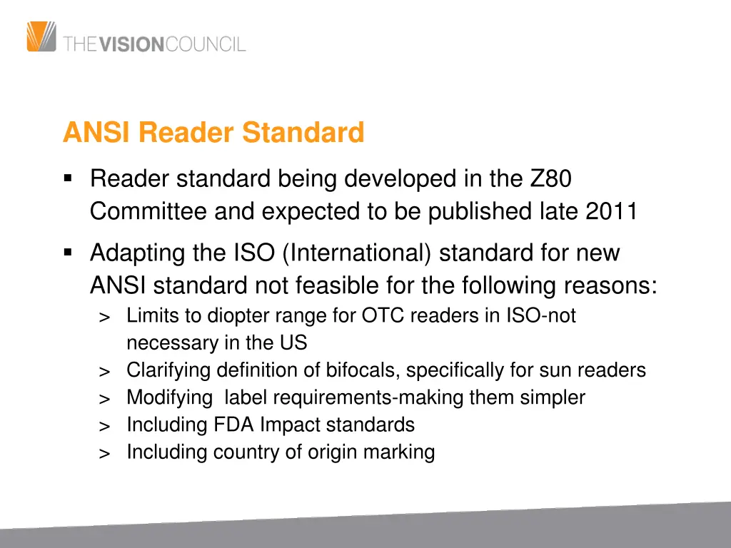 ansi reader standard