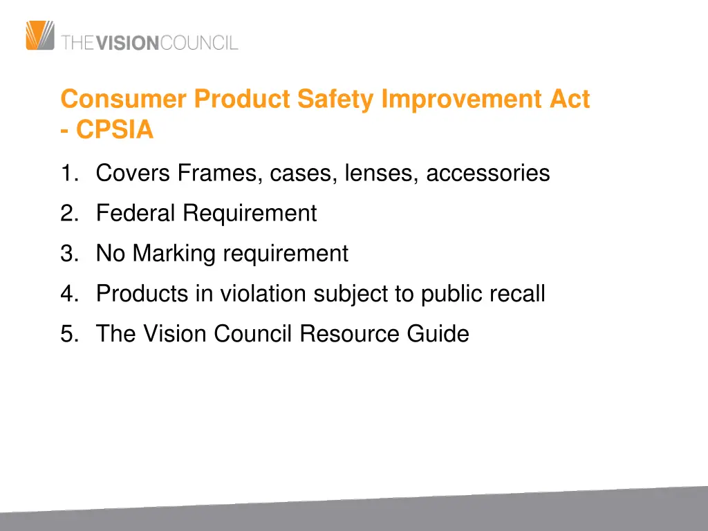 consumer product safety improvement act cpsia