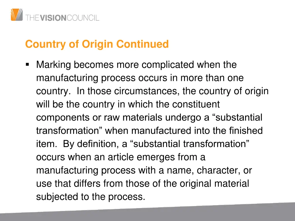 country of origin continued 2