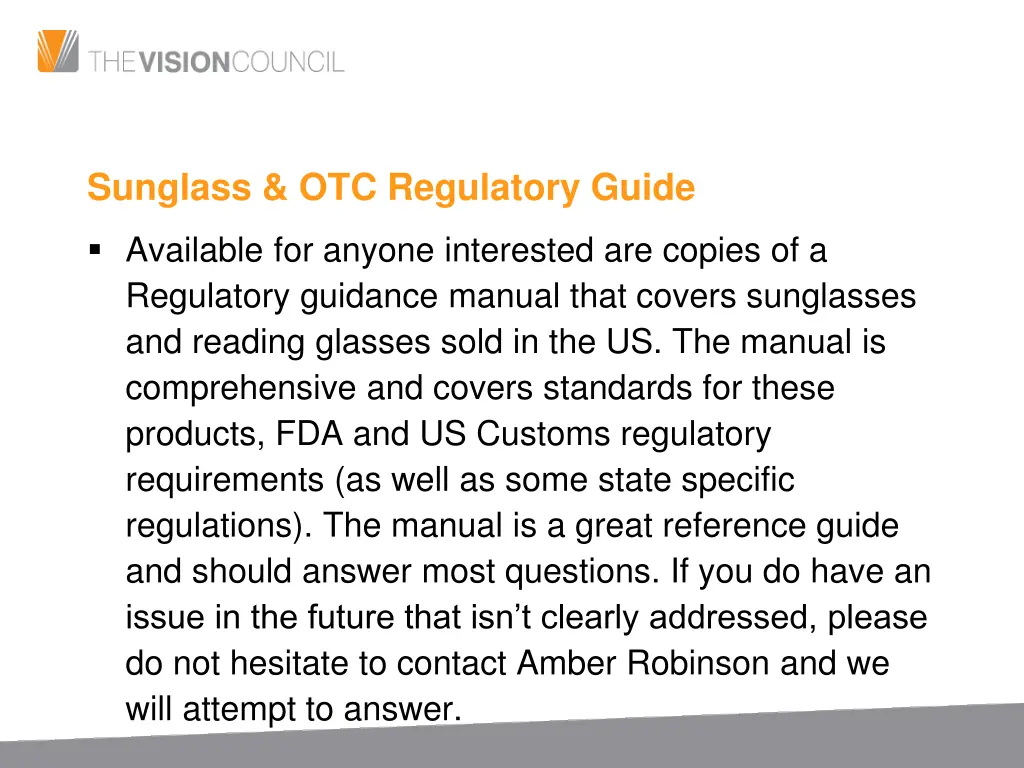 sunglass otc regulatory guide