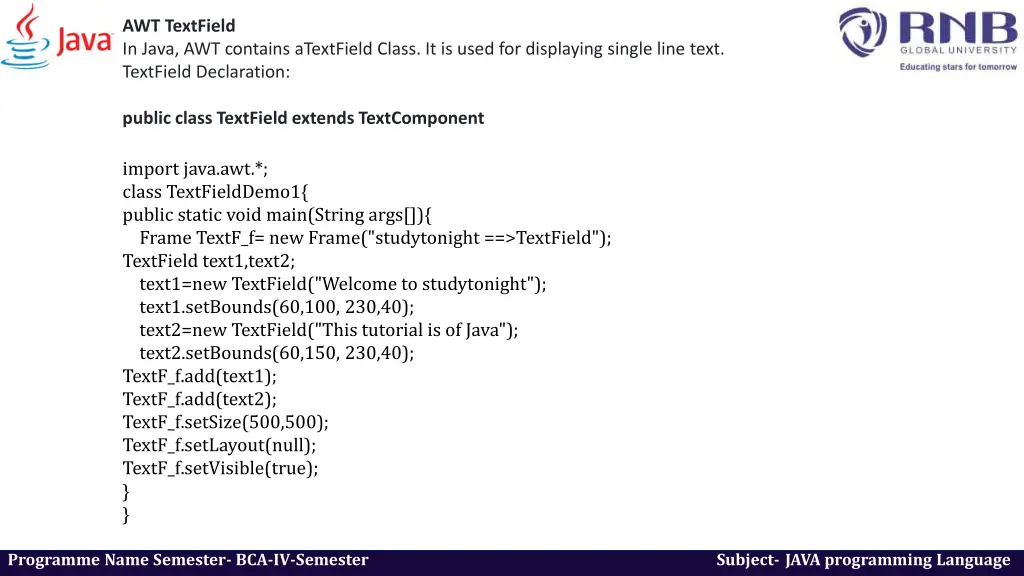 awt textfield in java awt contains atextfield