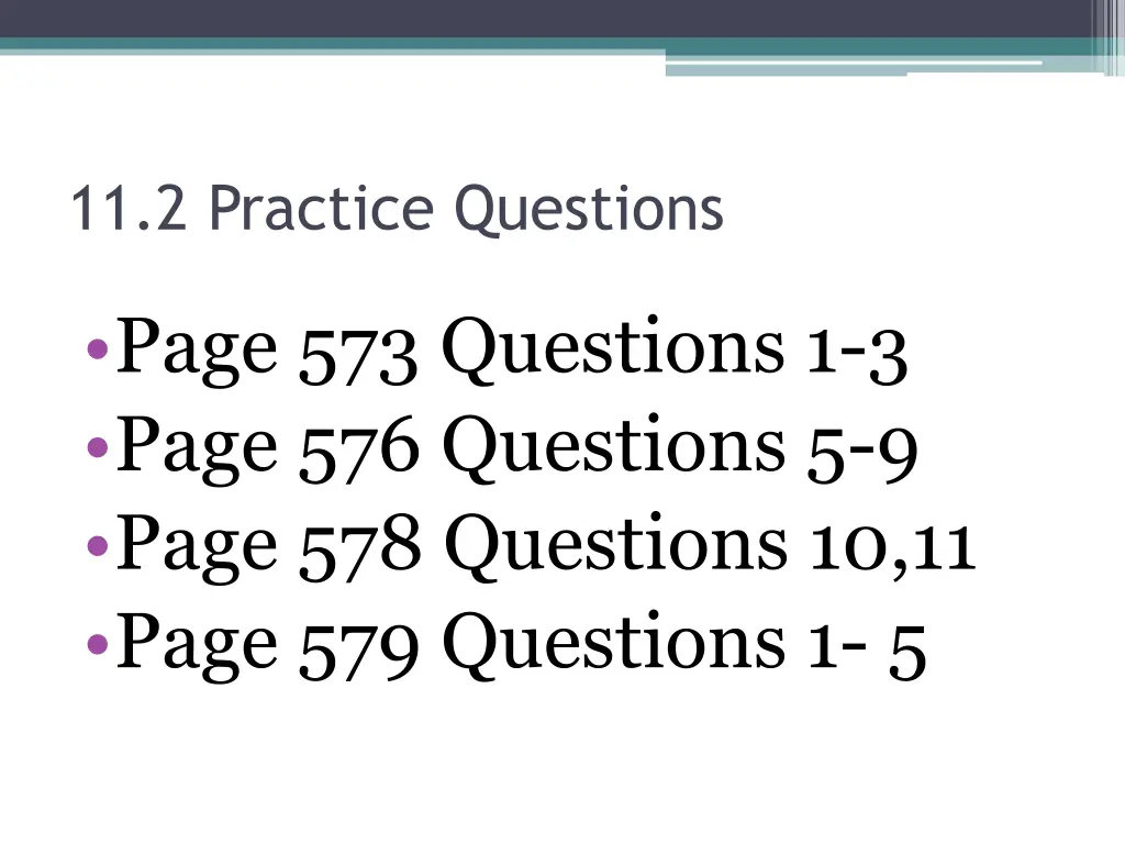 11 2 practice questions