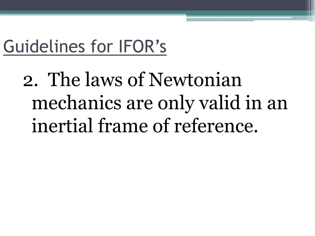 guidelines for ifor s 1