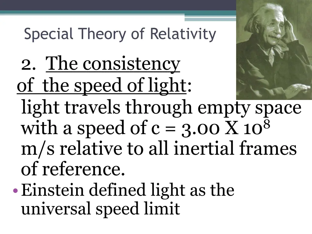 special theory of relativity 1