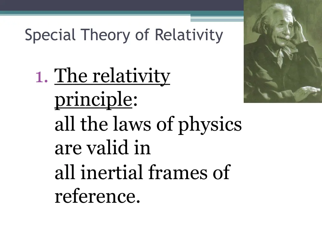 special theory of relativity