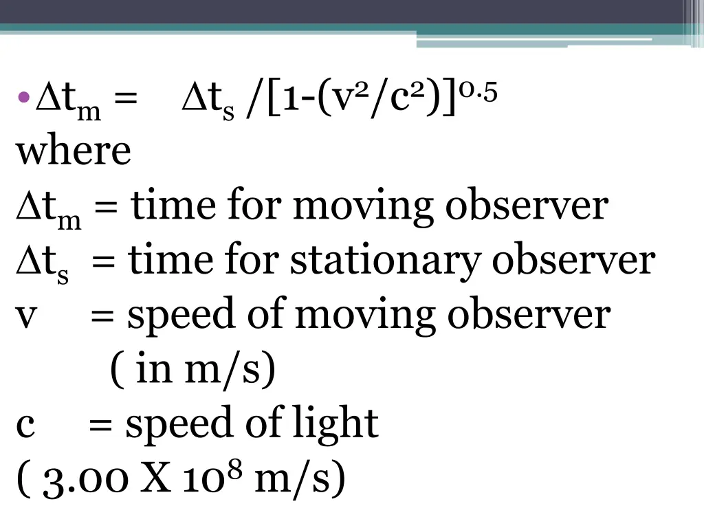 t m t s 1 v 2 c 2 0 5 where t m time for moving