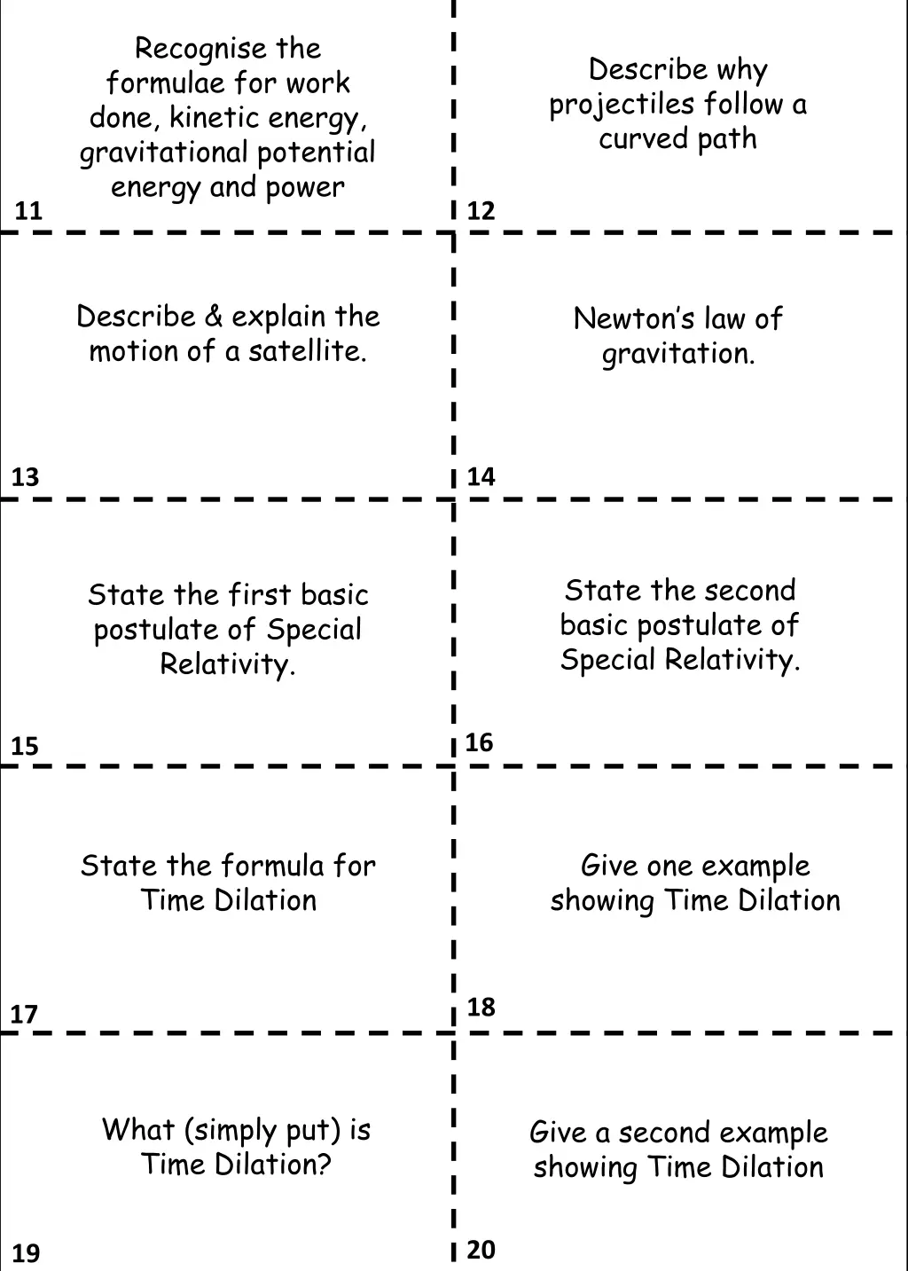 recognise the formulae for work done kinetic