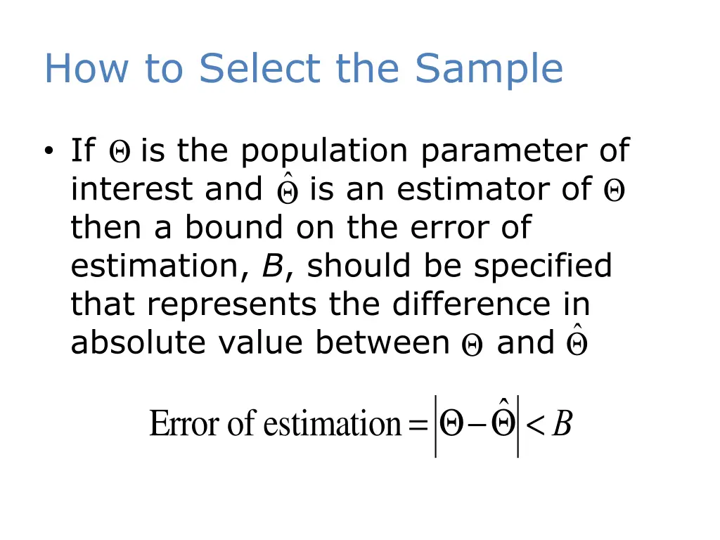 how to select the sample 2