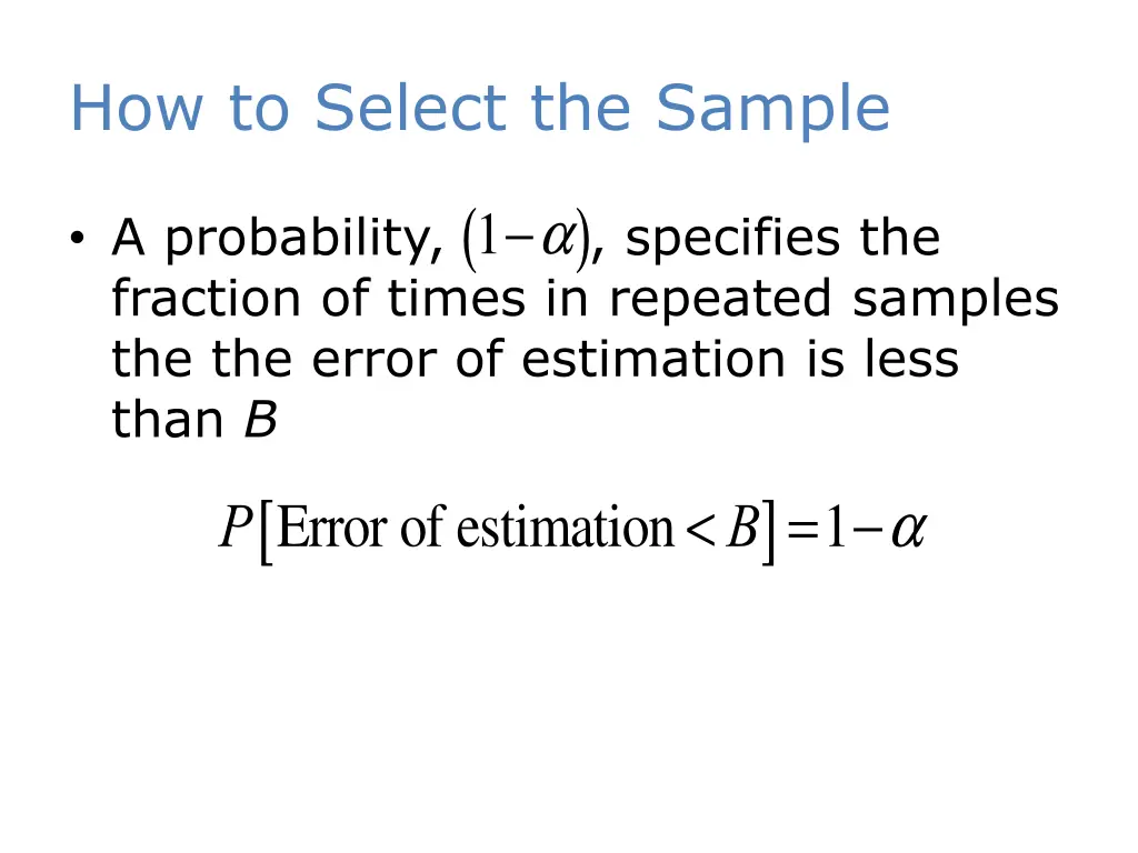 how to select the sample 3