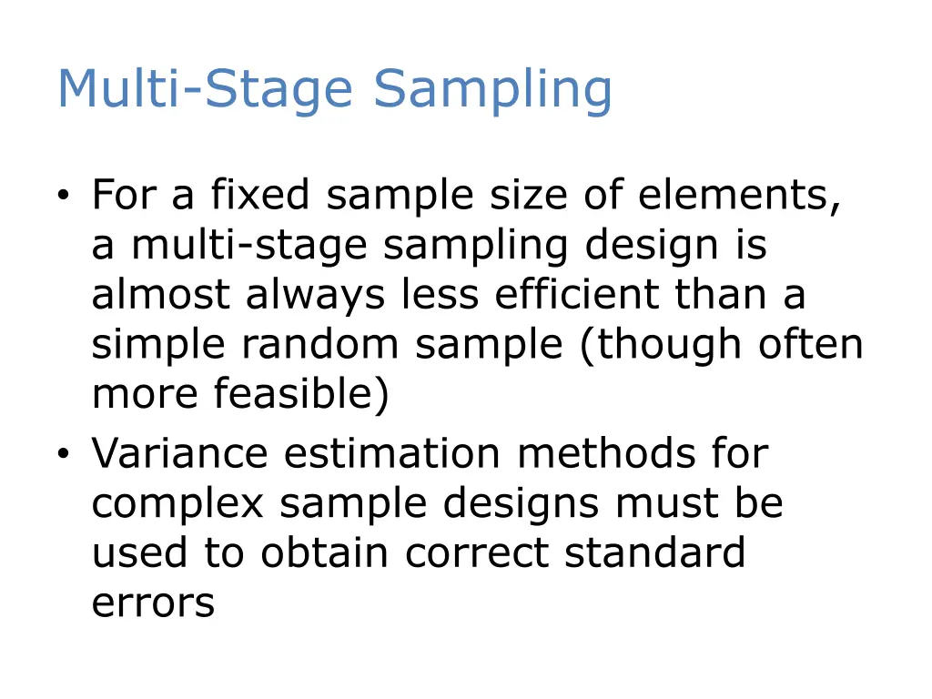 multi stage sampling 1