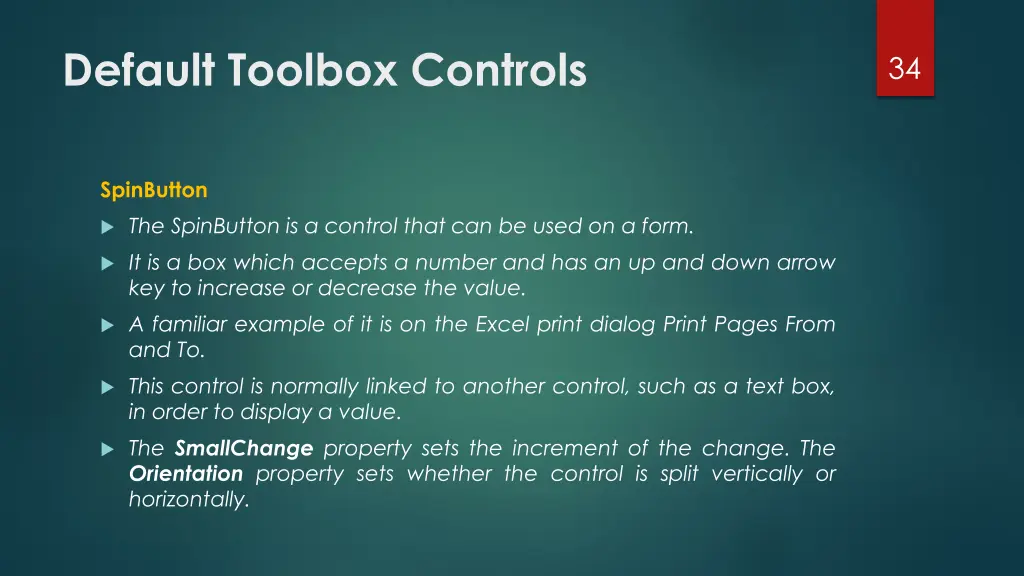 default toolbox controls 18