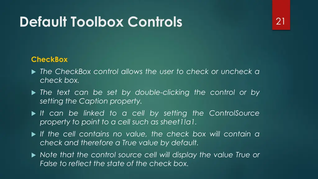 default toolbox controls 5