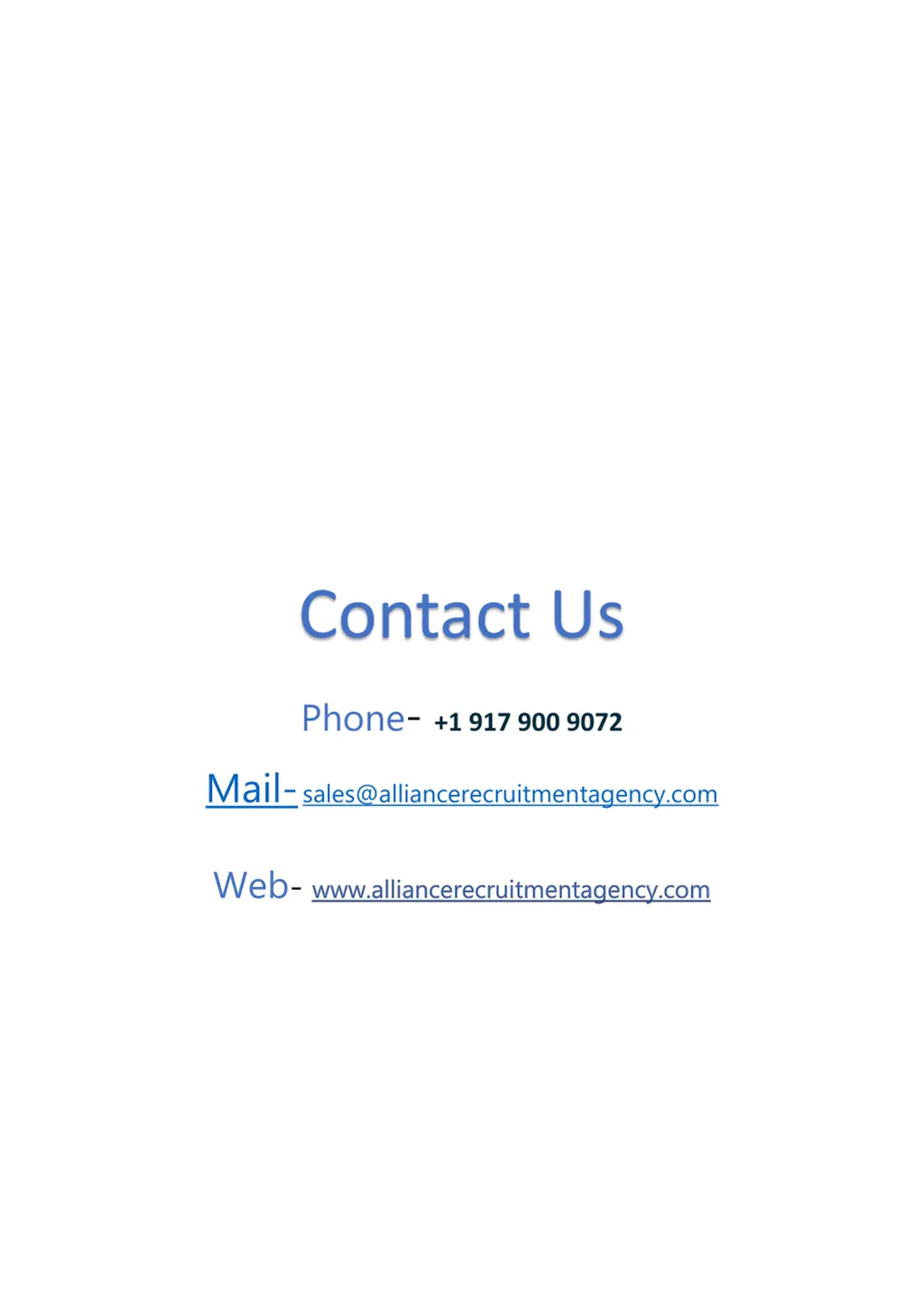 contact us