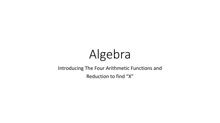 algebra