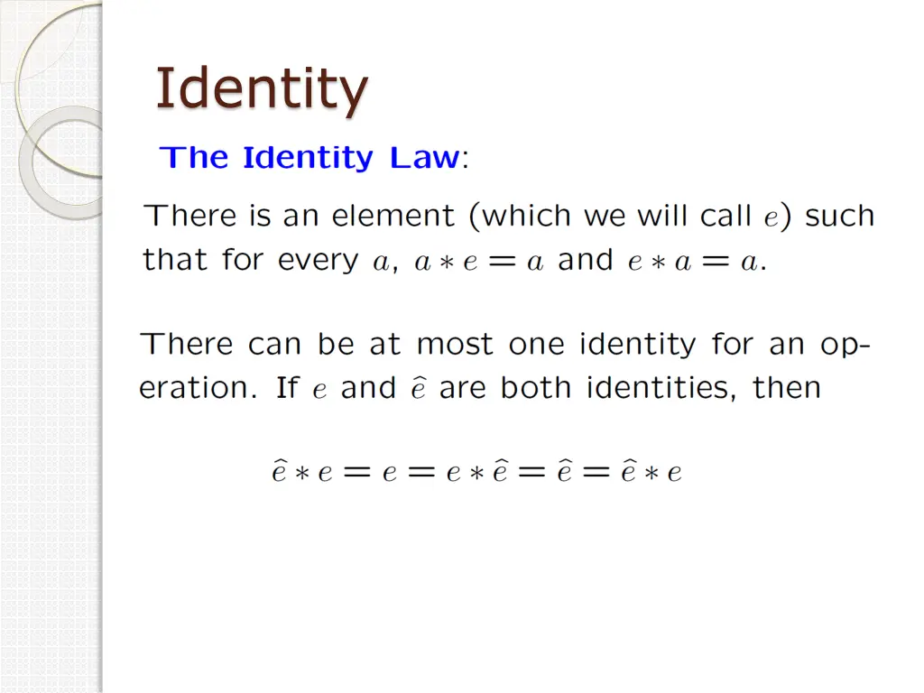 identity