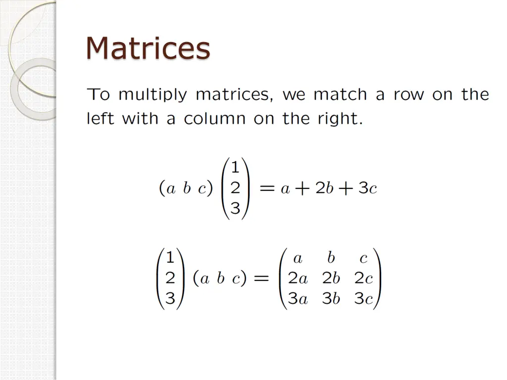 matrices