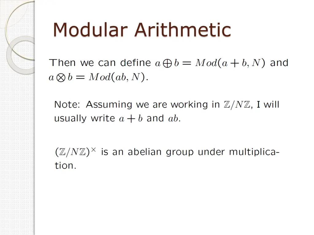 modular arithmetic 2