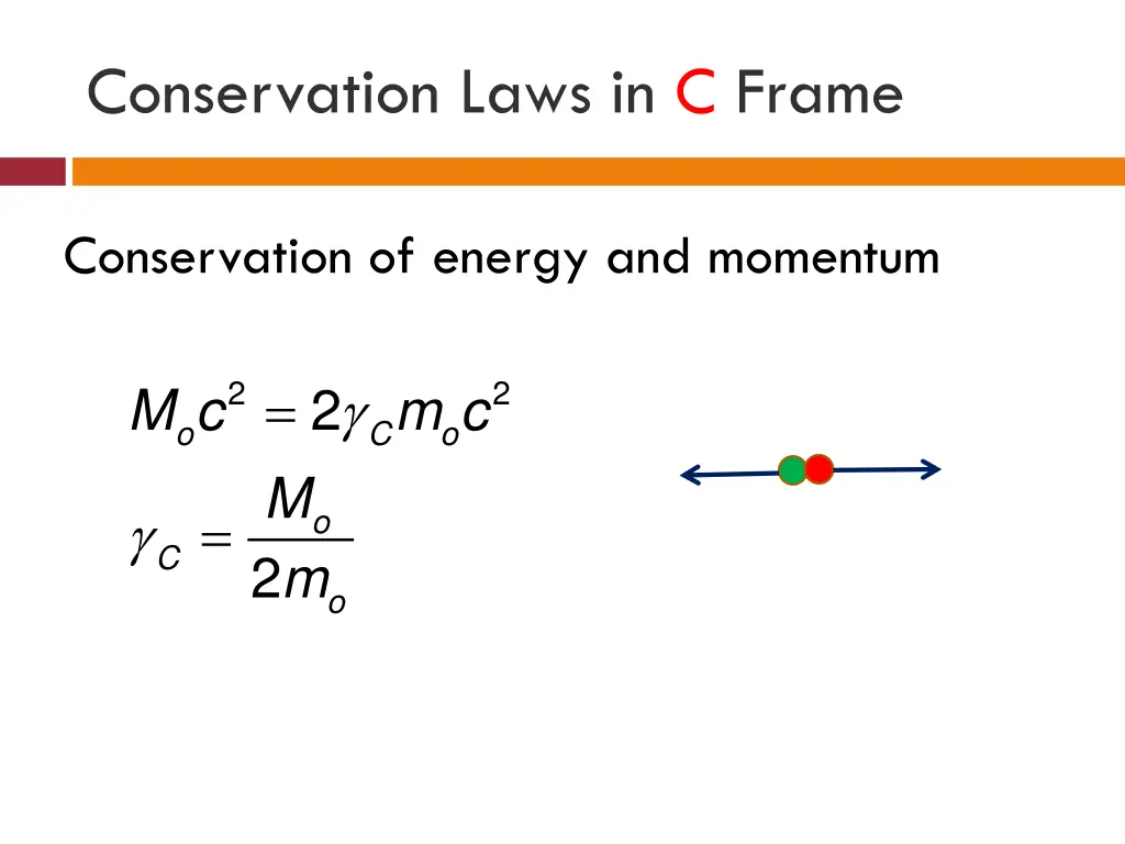 conservation laws in c frame