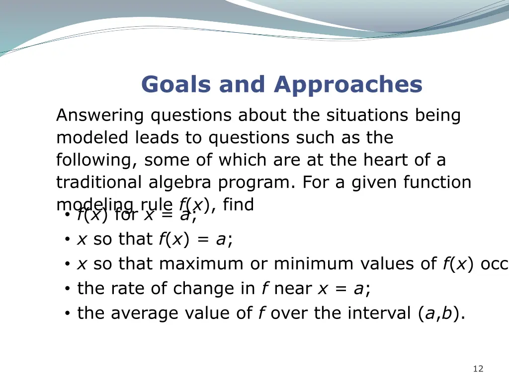 goals and approaches 2