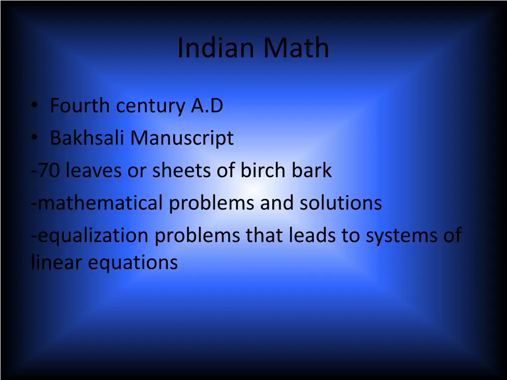 indian math