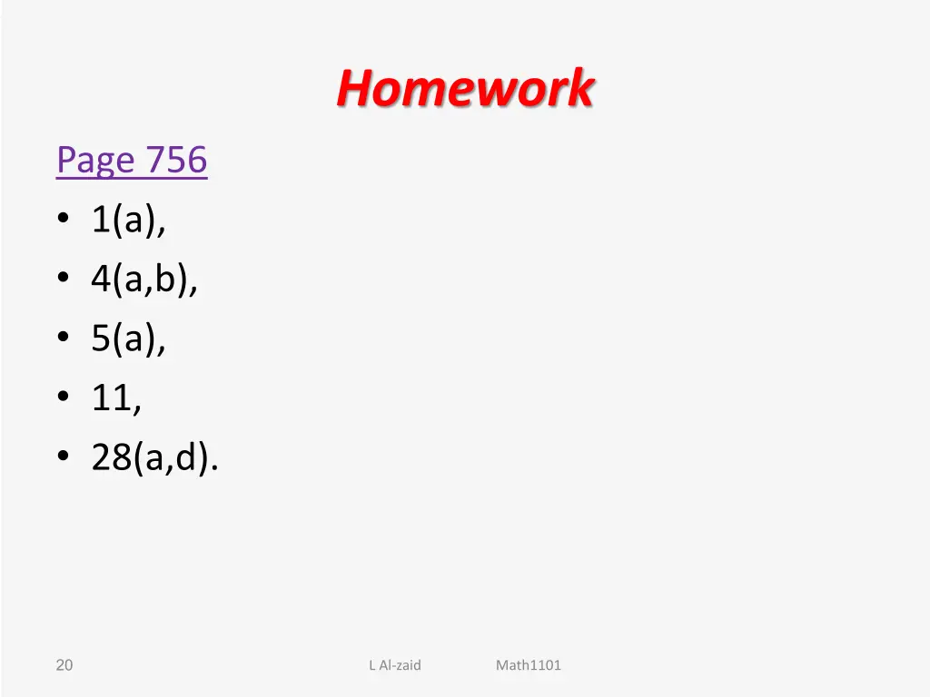 homework