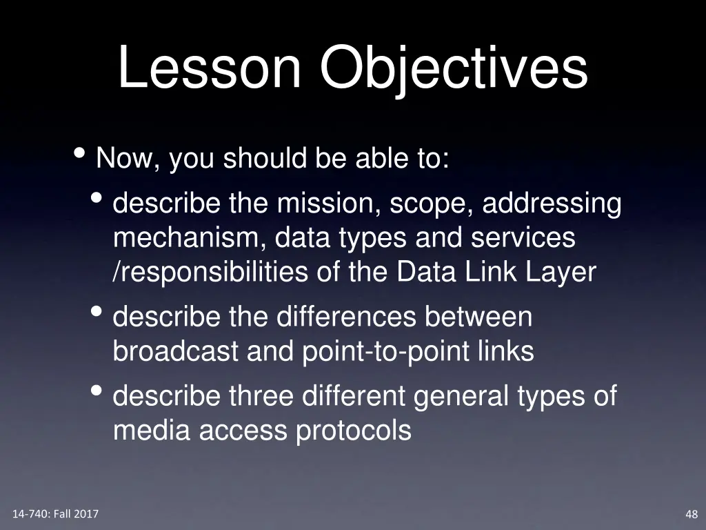 lesson objectives