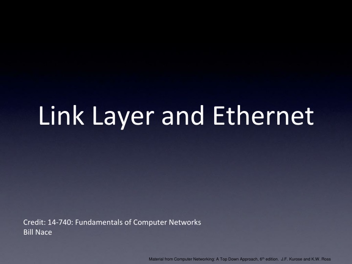 link layer and ethernet