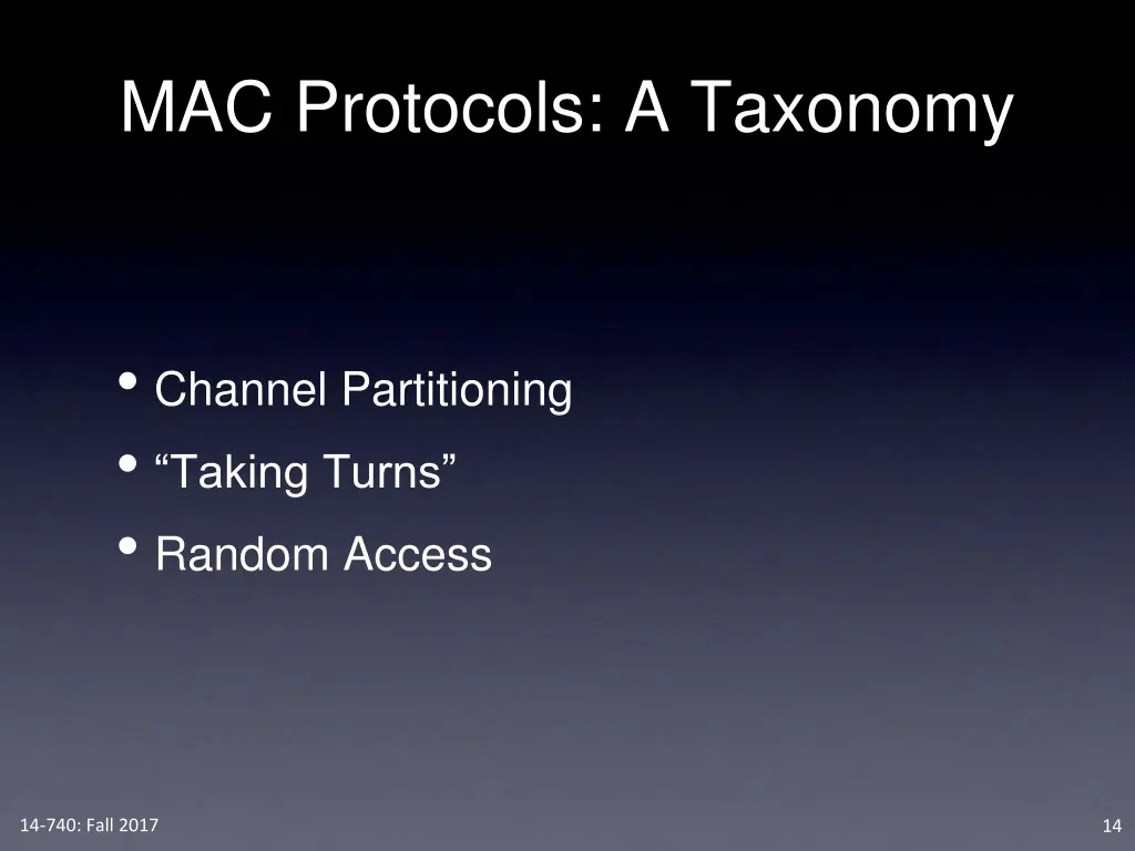 mac protocols a taxonomy