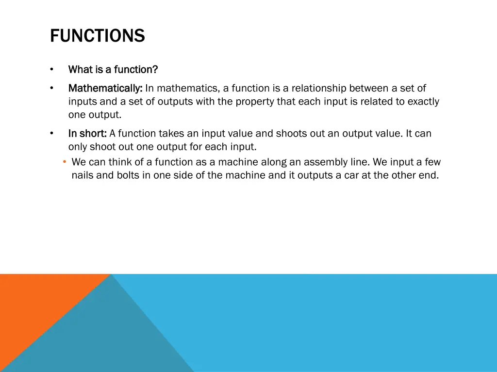 functions