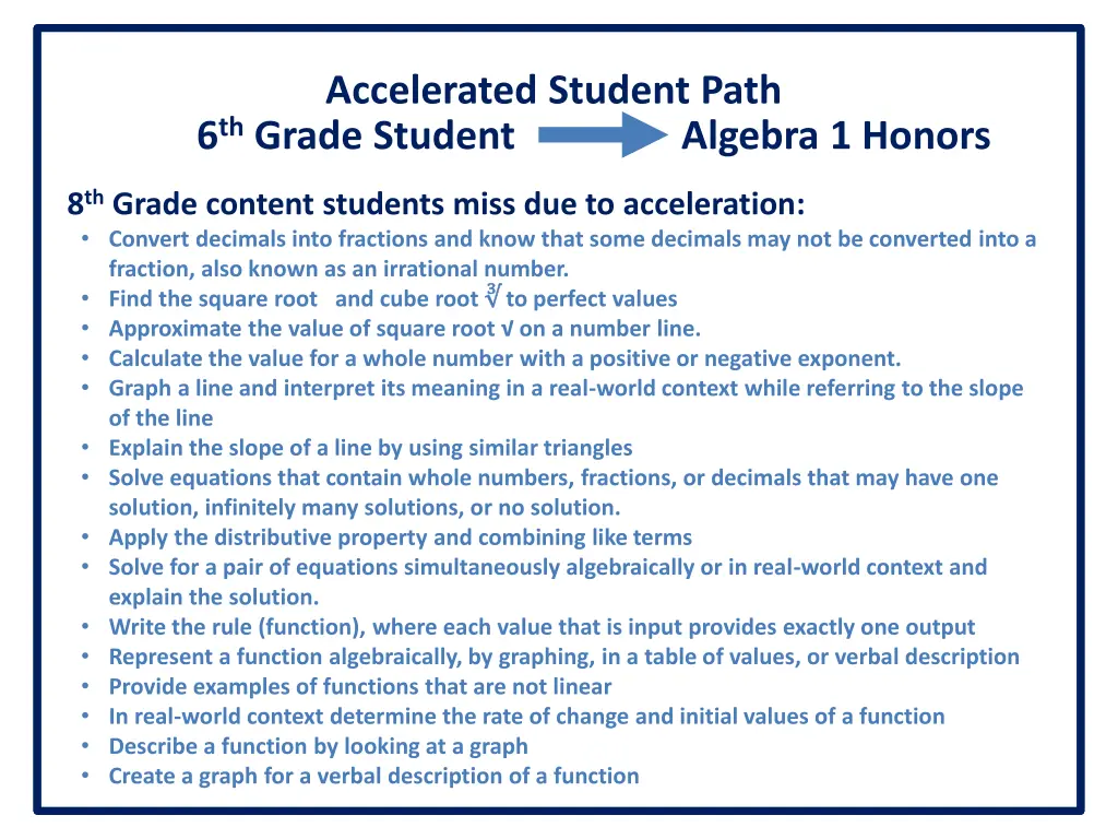 accelerated student path 6 th grade student 2