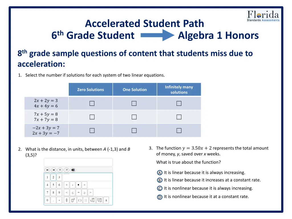 accelerated student path 6 th grade student 6