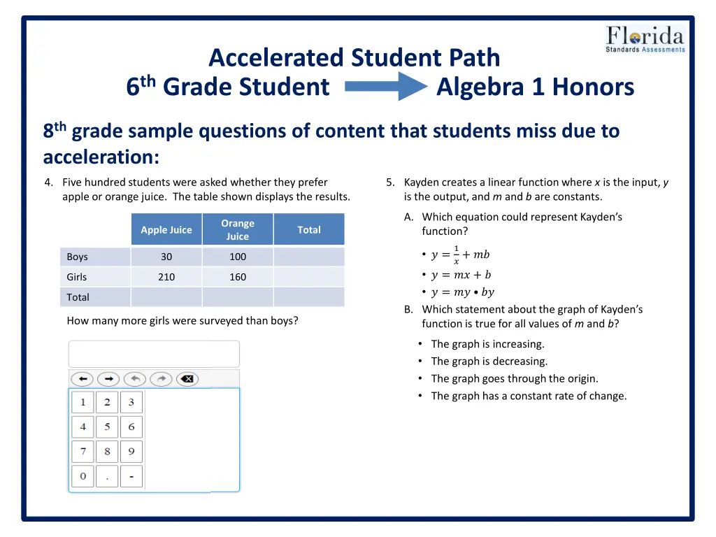 accelerated student path 6 th grade student 7