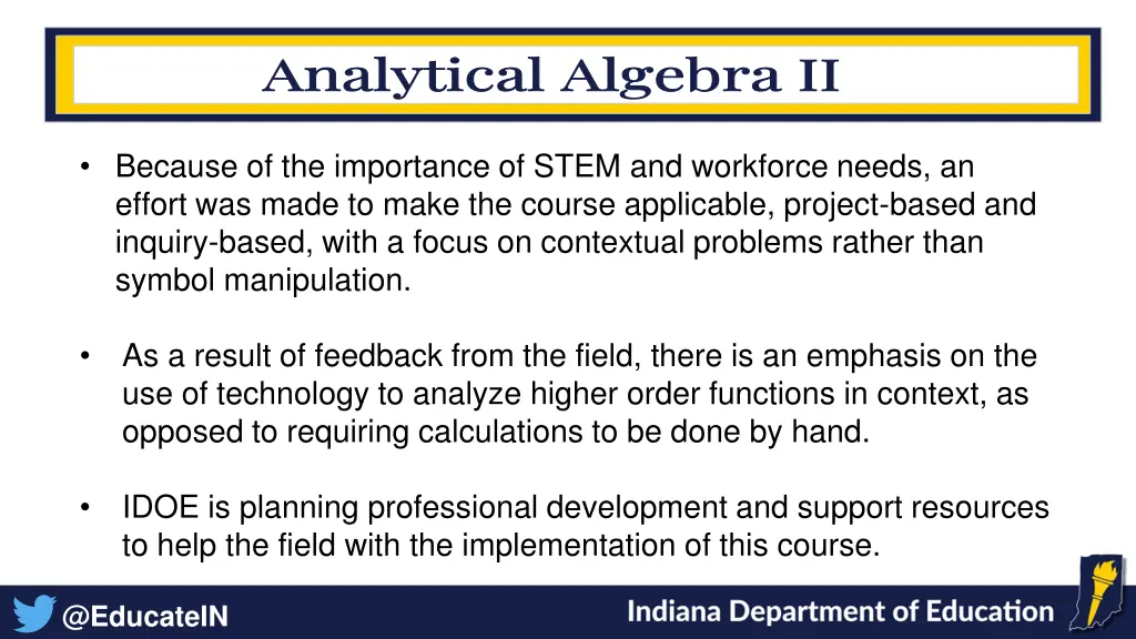 analytical algebra ii 1