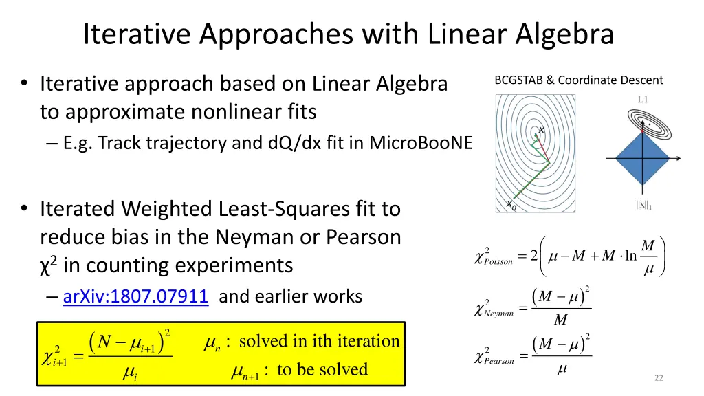 iterative approaches with linear algebra