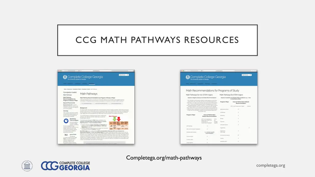 ccg math pathways resources