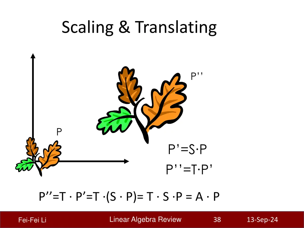 scaling translating