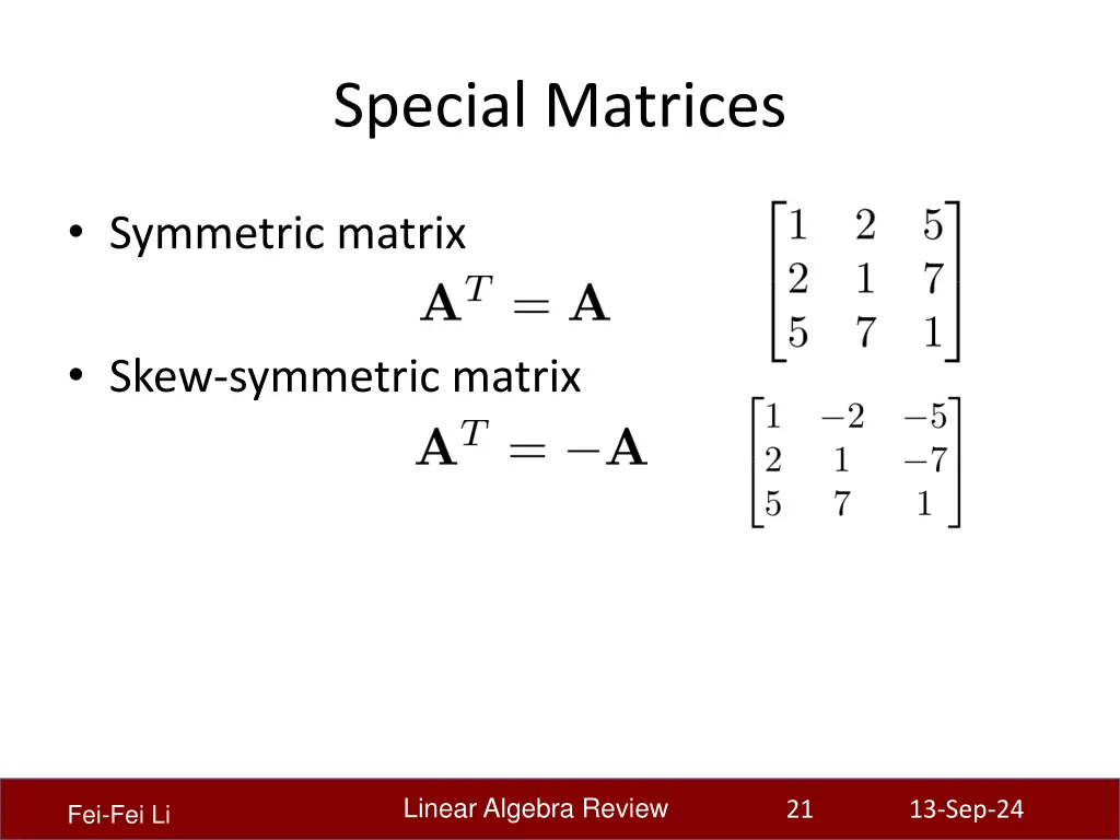 special matrices 1