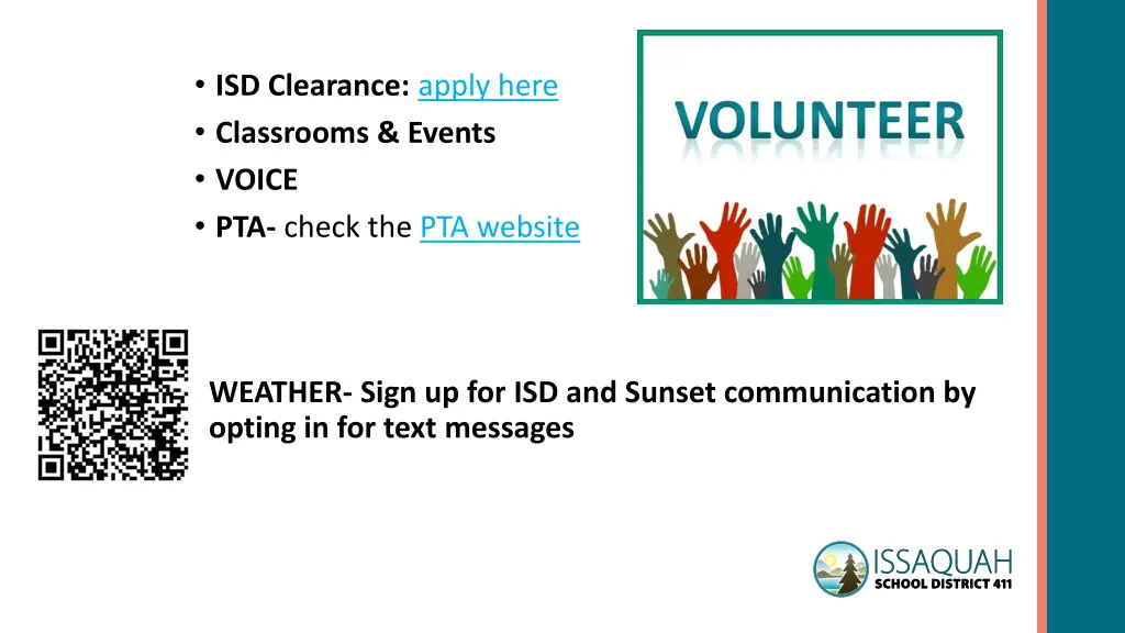 isd clearance apply here classrooms events voice