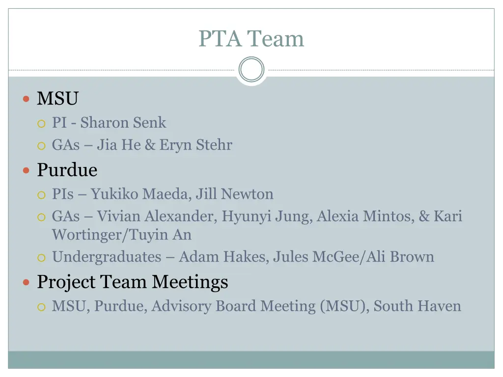 pta team