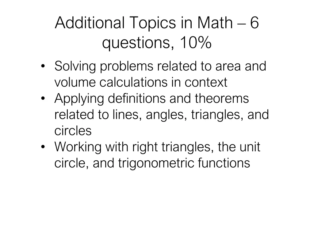 additional topics in math 6 questions 10 solving