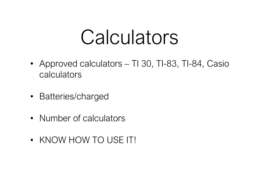 calculators