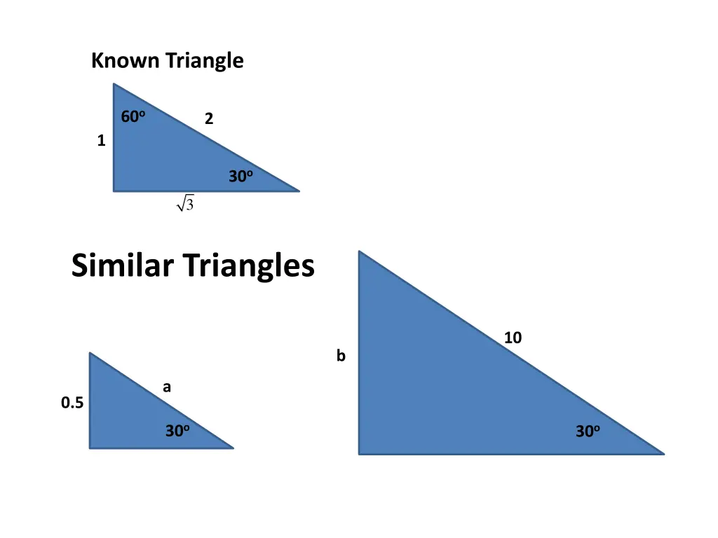 known triangle