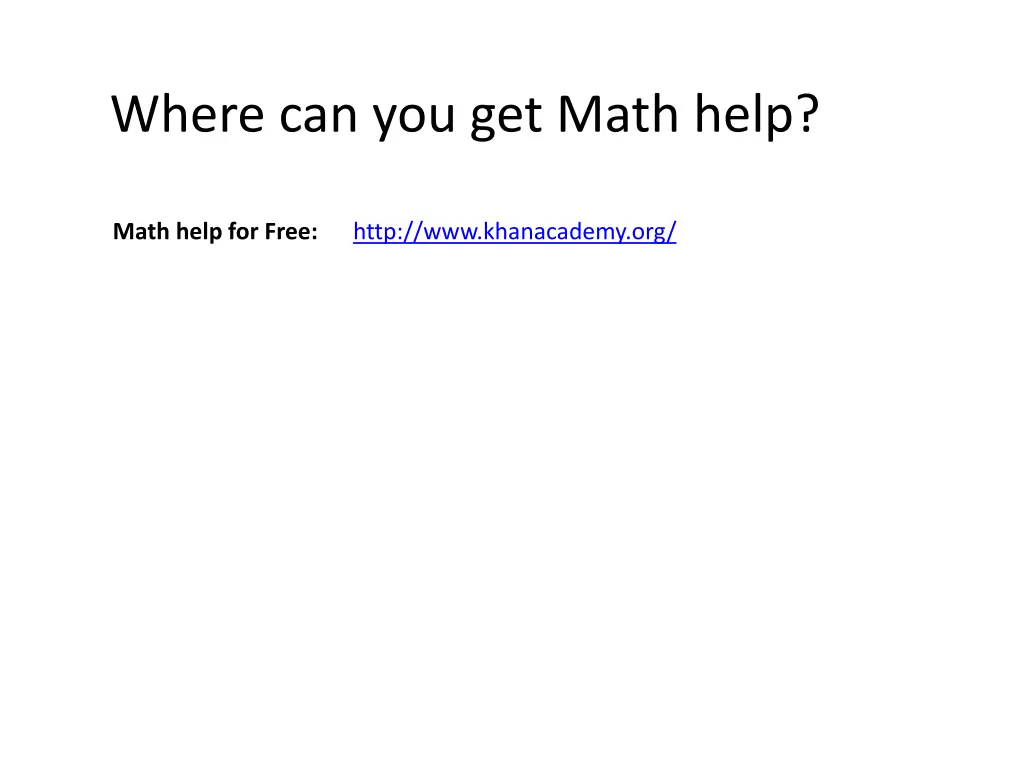 where can you get math help