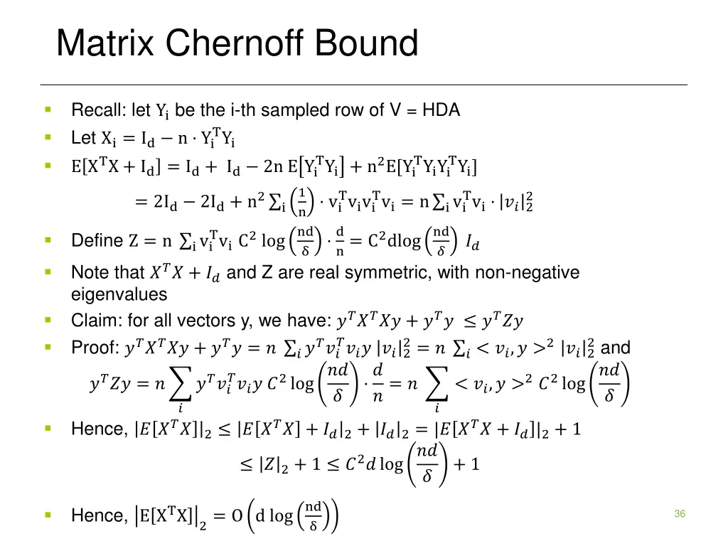 matrix chernoff bound 1