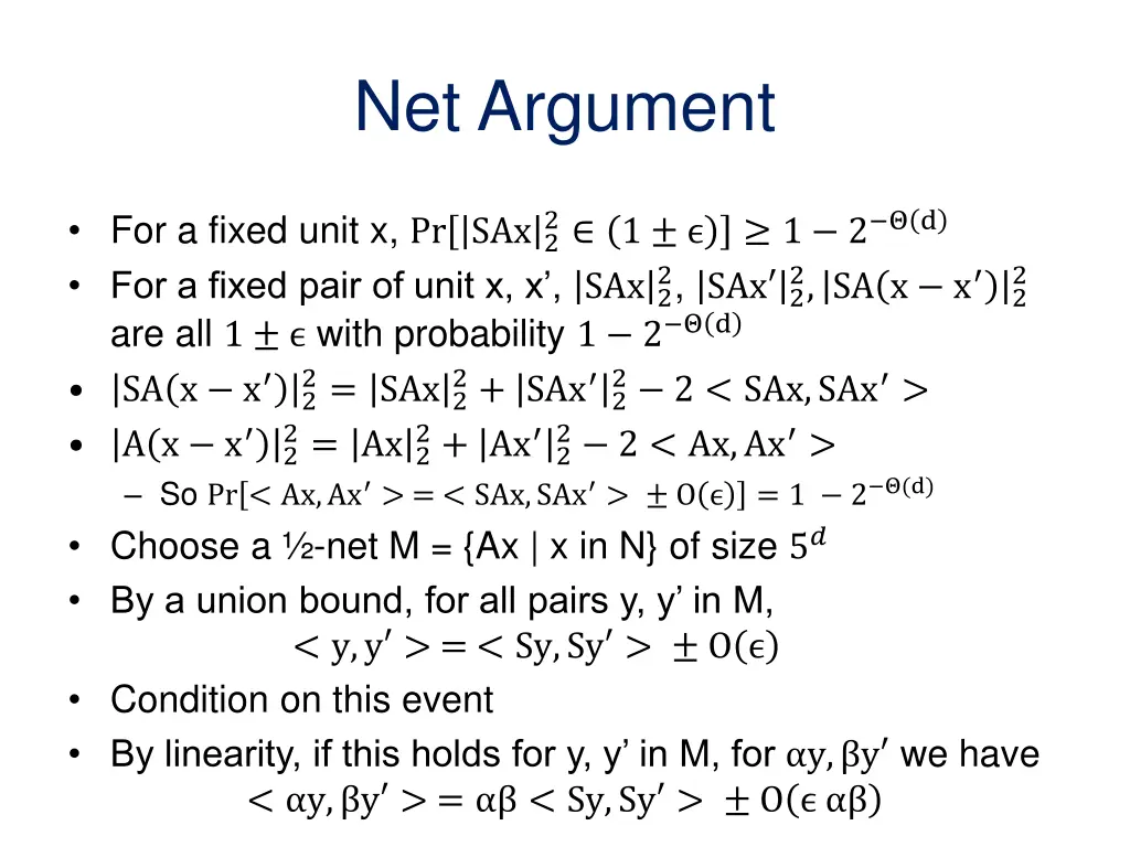 net argument